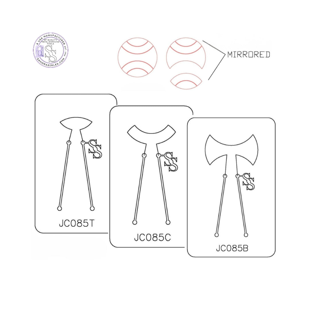 PANCAKE DIE JC085 3 PIECE NECKLACE